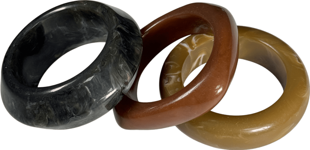 MANGO Multicoloured Set Of 3 Bangles - Reliked