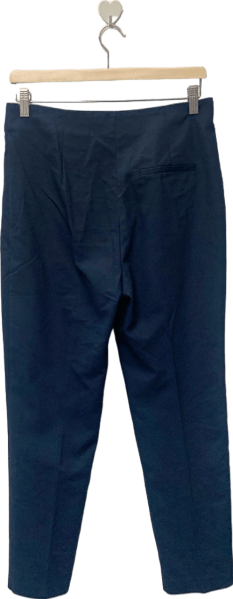 Mango Navy Blue Sailor Trousers UK 12 - Reliked