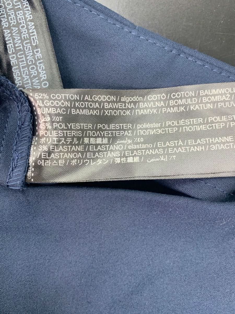 Mango Navy High - Waisted Button Detail Trousers EUR 38 UK 10 - Reliked