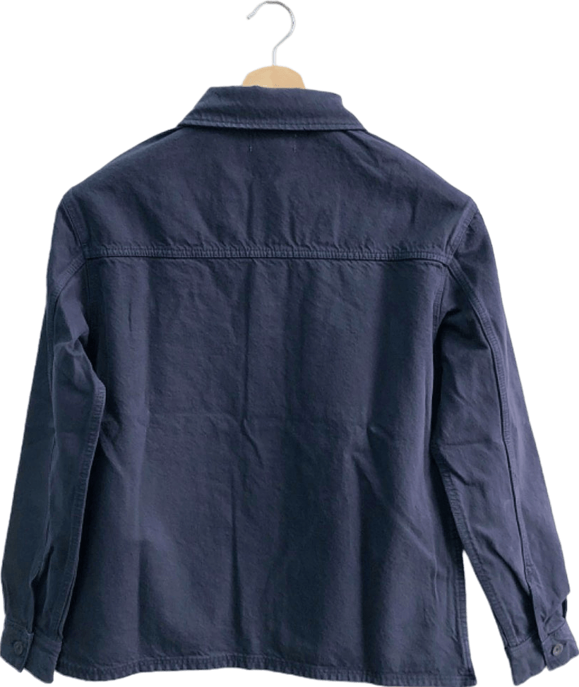 Mango Navy Mix Teen Boy Casual Shirt S - Reliked