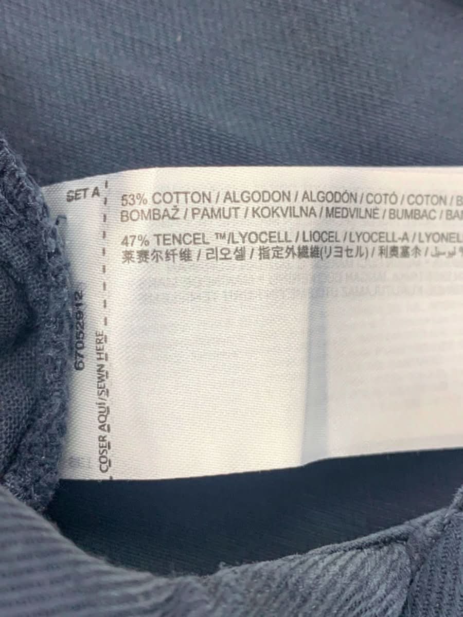 MANGO Navy Wide - Leg Trousers Uk L - Reliked