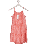 MANGO Pink Ruffled Printed Dress 13 Years - Reliked