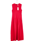 MANGO Red Corset Waist Midi Dress UK XS - Reliked