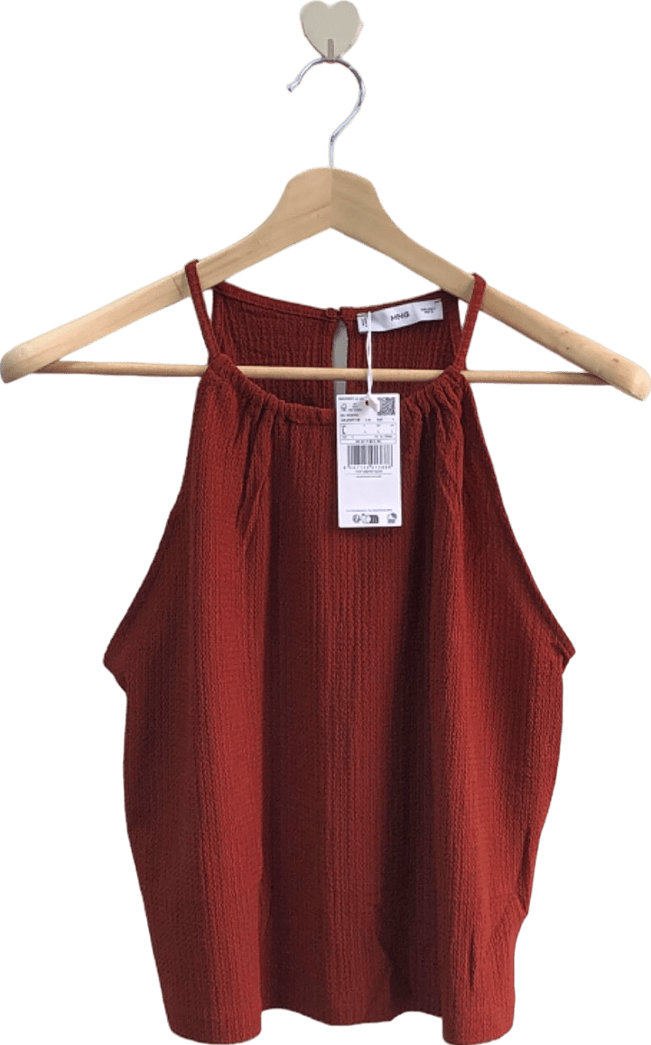 Mango Rust Matilda Top UK L - Reliked