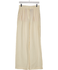 MANGO Straight Leg Pleat Front Light Weight Trouser Co - ord In Butter Yellow UK 6 - Reliked