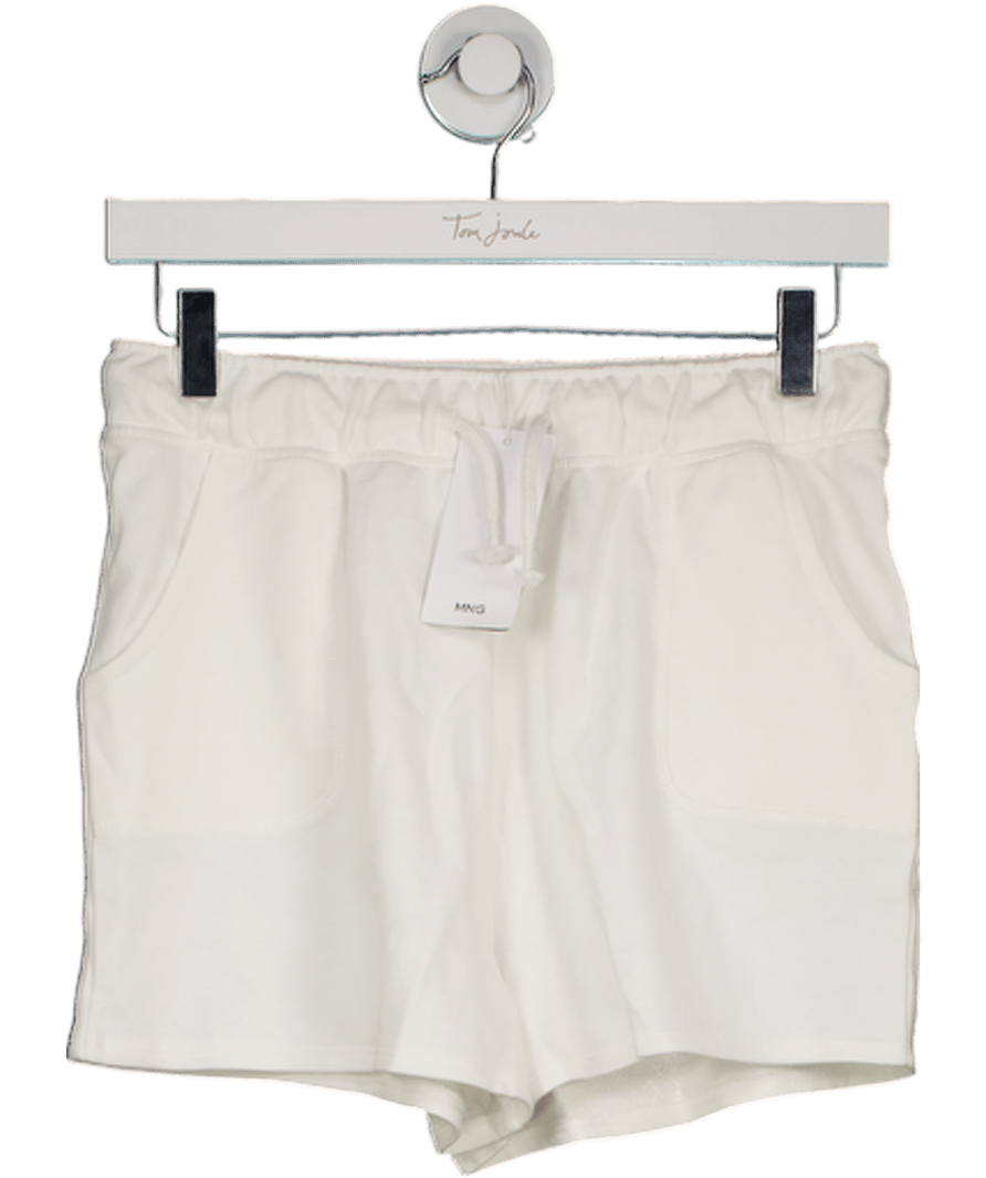 MANGO White Cotton Drawstring Waist Shorts 13 Years - Reliked