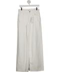MANGO White Low Waist Wide Leg Jeans UK 6 - Reliked