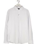 MANGO White Slim Fit Cotton Suit Shirt UK XXL - Reliked