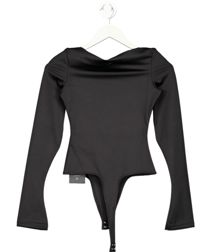 maniere de voir Black Eva Boat Neck Bodysuit UK 8 - Reliked