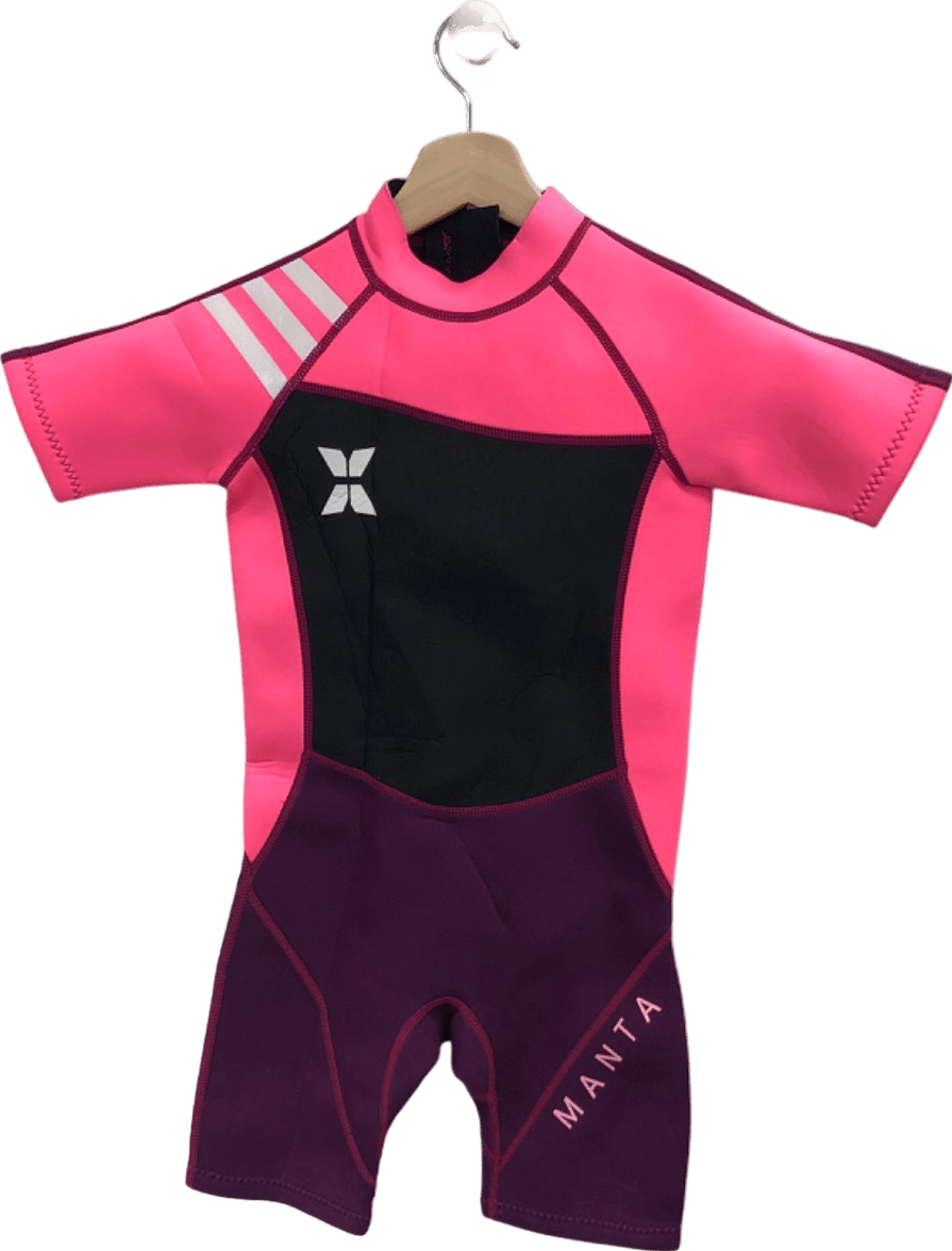 Manta Pink and Purple Short Sleeve Wetsuit XL - Reliked