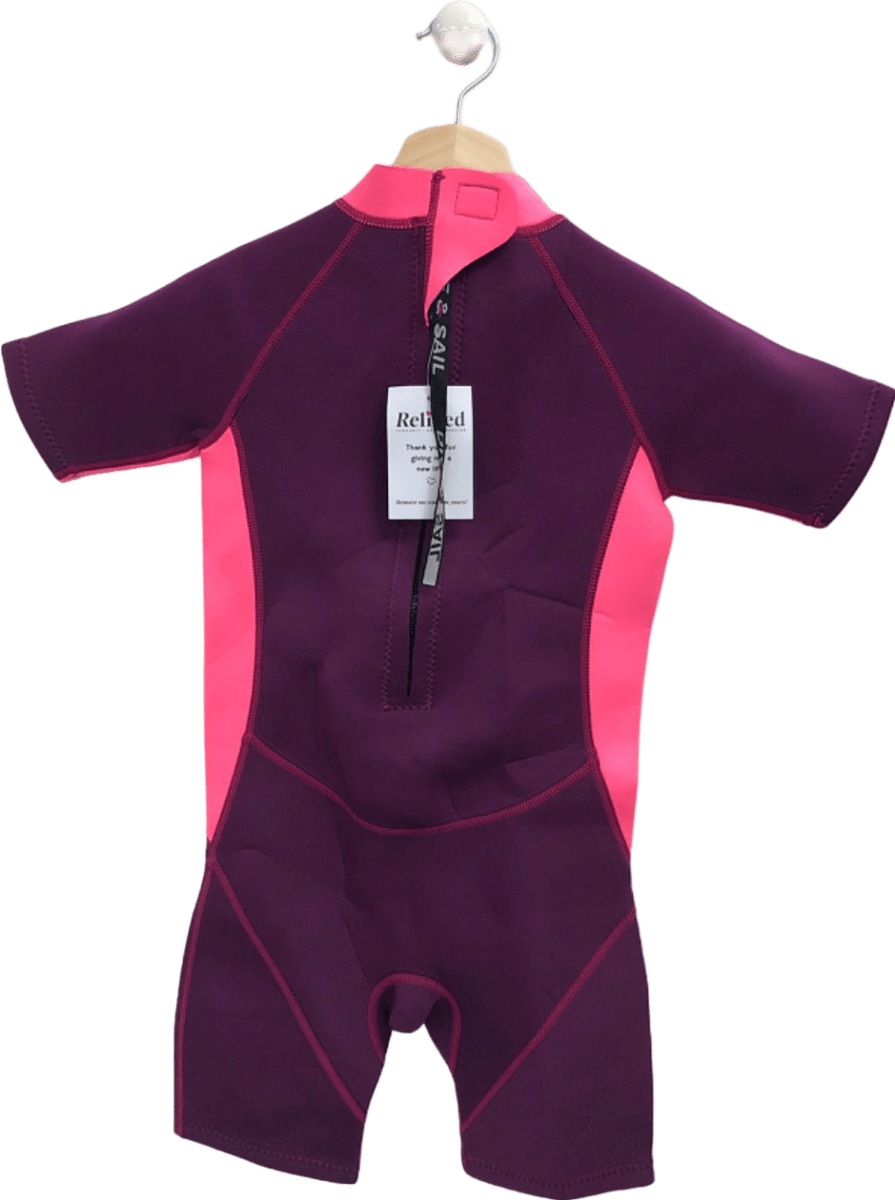 Manta Pink and Purple Short Sleeve Wetsuit XL - Reliked