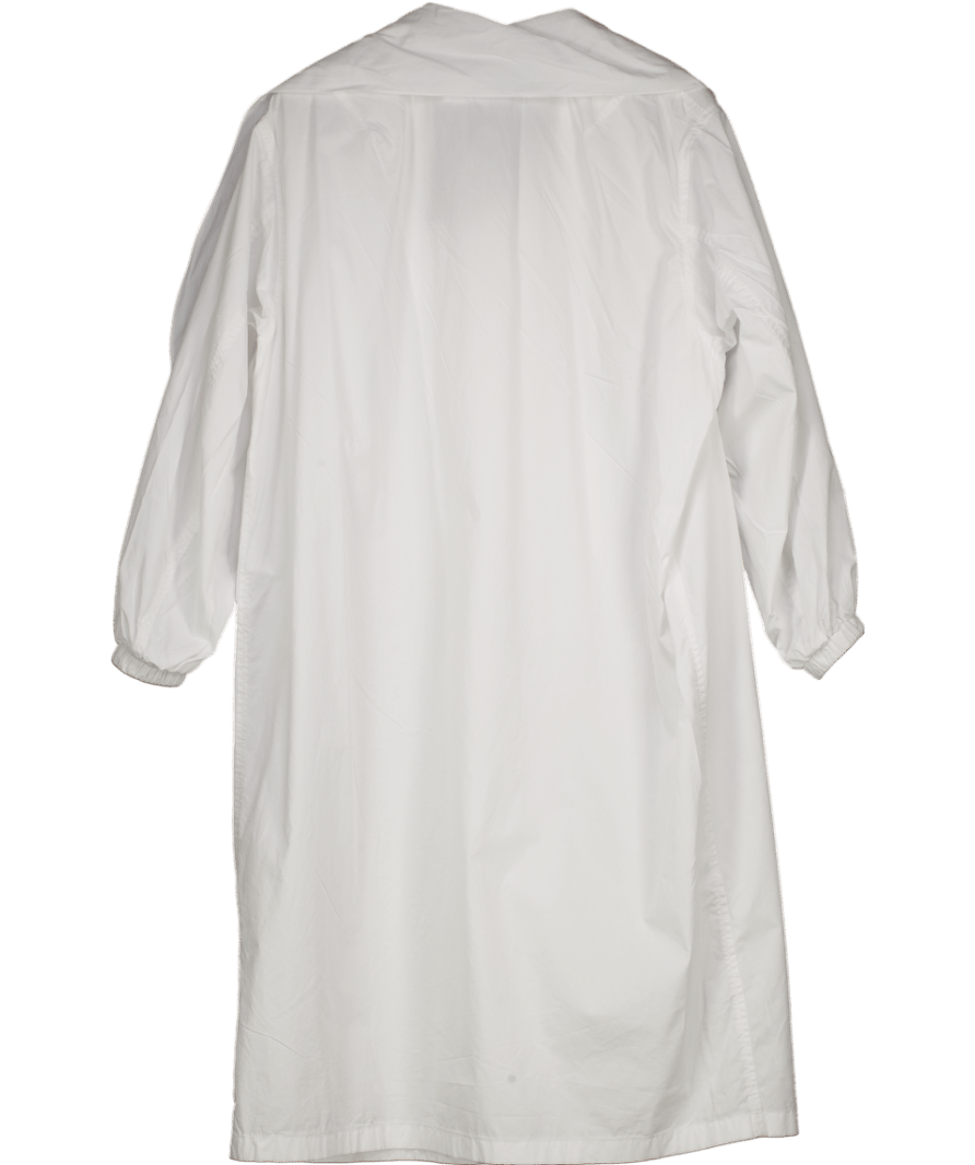 Mantu White Cotton Maxi Dress UK 12 - Reliked