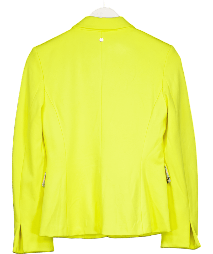 MARC CAIN Yellow Single Breasted Blazer N2 UK 10 - Reliked