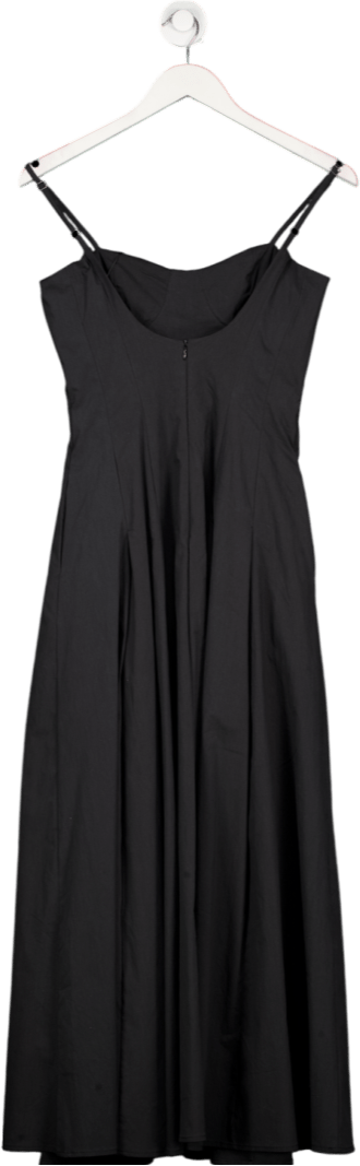 Marcela London Black Eloise Sweetheart Cotton Blend Dress UK S/M - Reliked