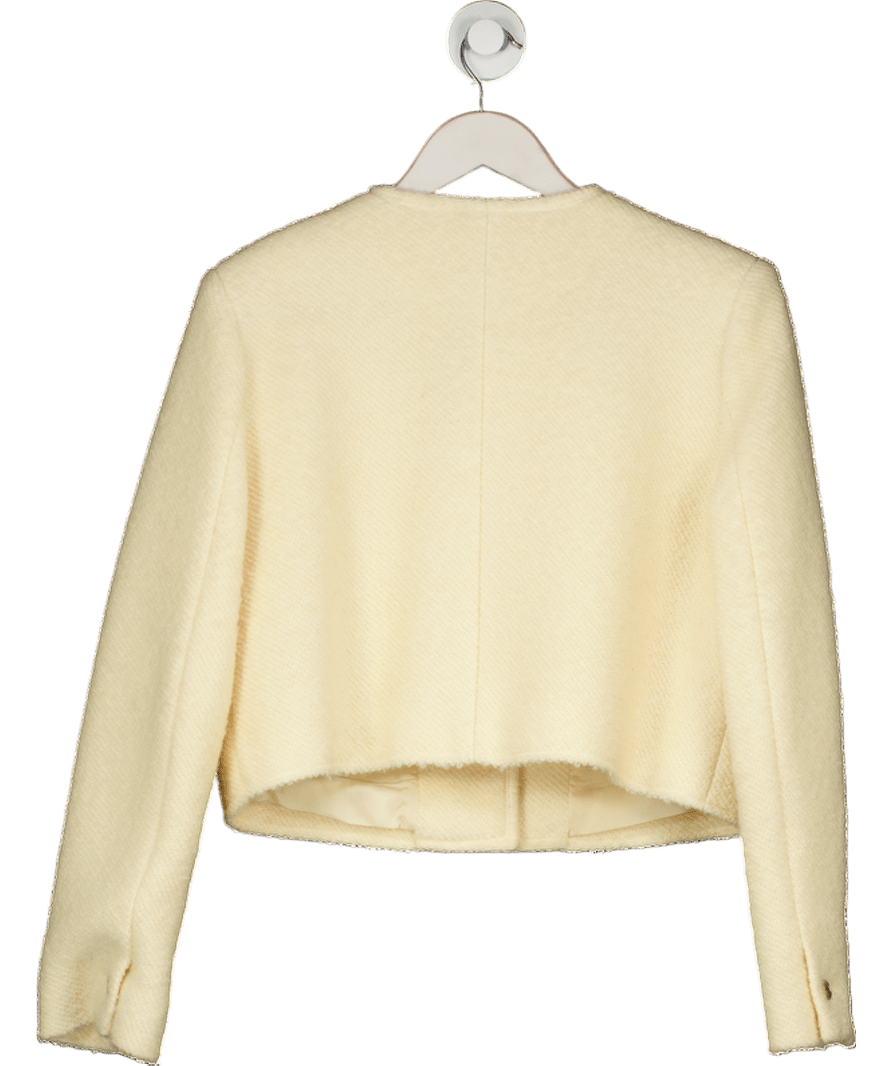 Marcela London Cream Wool Tweed Jacket Cashew UK S/M - Reliked