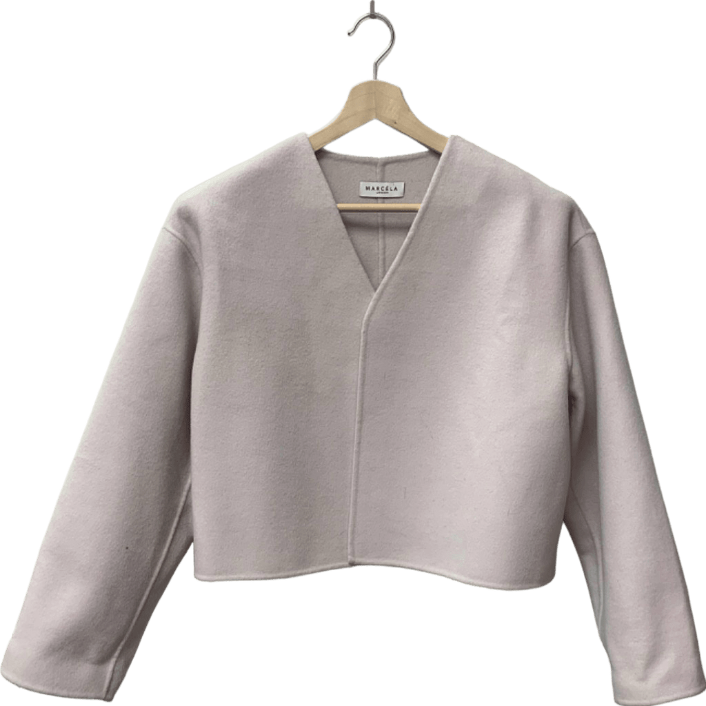 Marcela London Pink Wool Cropped JACKET One Size - Reliked