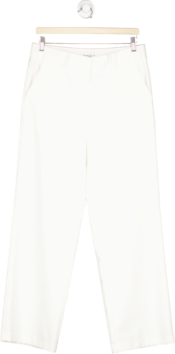 Marcela White Wide Leg Trousers M - Reliked