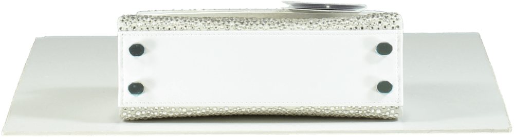 Marina Raphael Silver Crystal Micro Stella Bag - Reliked