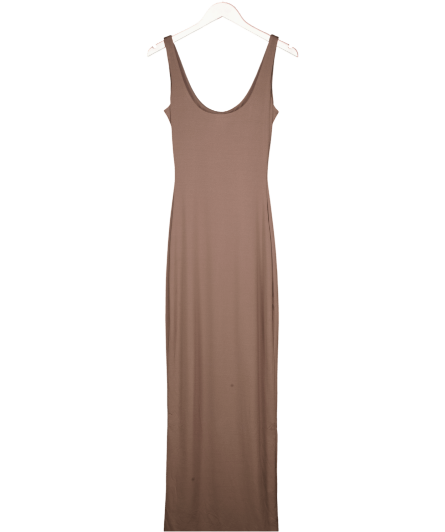 Mars the Label Brown Seamless Maxi Dress UK 8 - Reliked