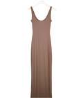 Mars the Label Brown Seamless Maxi Dress UK 8 - Reliked