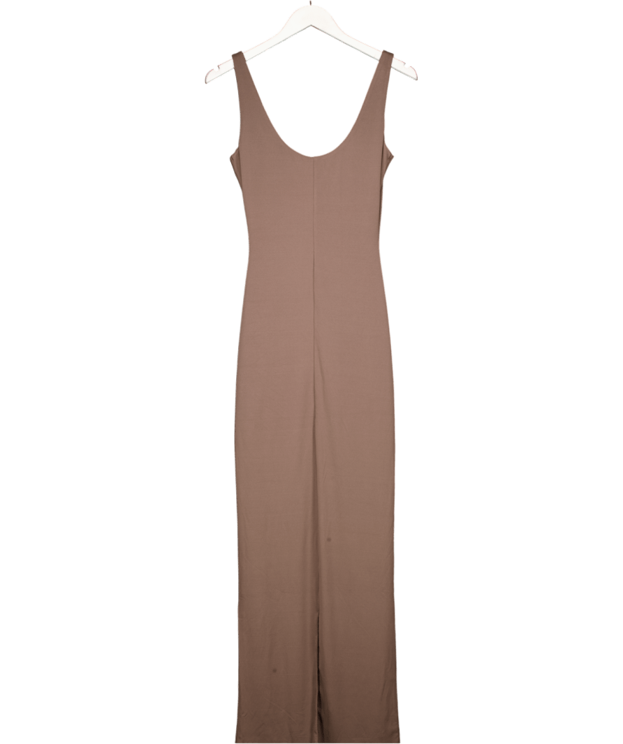 Mars the Label Brown Seamless Maxi Dress UK 8 - Reliked