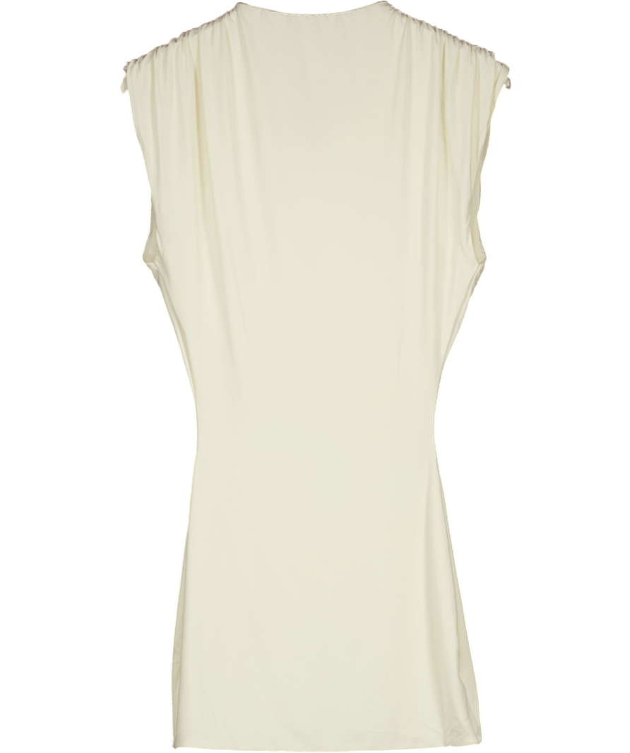 Mars the Label Cream Sleeveless Mini Dress UK 8 - Reliked
