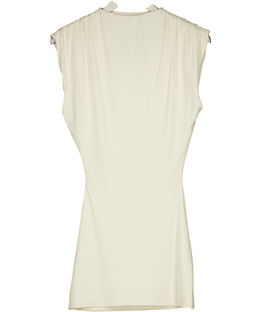Mars the Label Cream Sleeveless Mini Dress UK 8 - Reliked