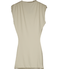 Mars the Label Cream Sleeveless Ruched Shoulder Mini Dress UK 8 - Reliked
