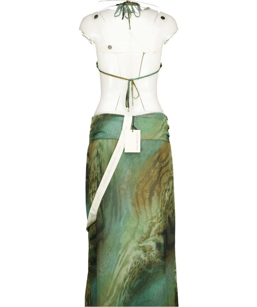 Mars the Label Green The Ari Maxi In Teal Print UK 8 - Reliked