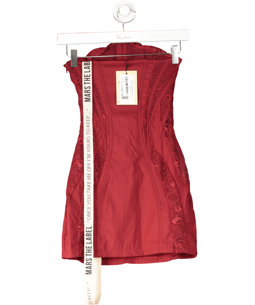 Mars the Label Red The Lace Clasp Mini Dress UK 8 - Reliked