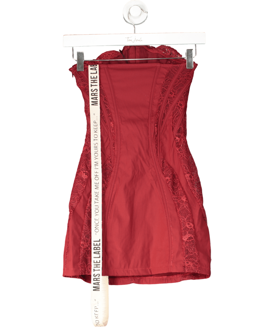 Mars the Label Red The Lace Clasp Mini Dress UK 8 - Reliked