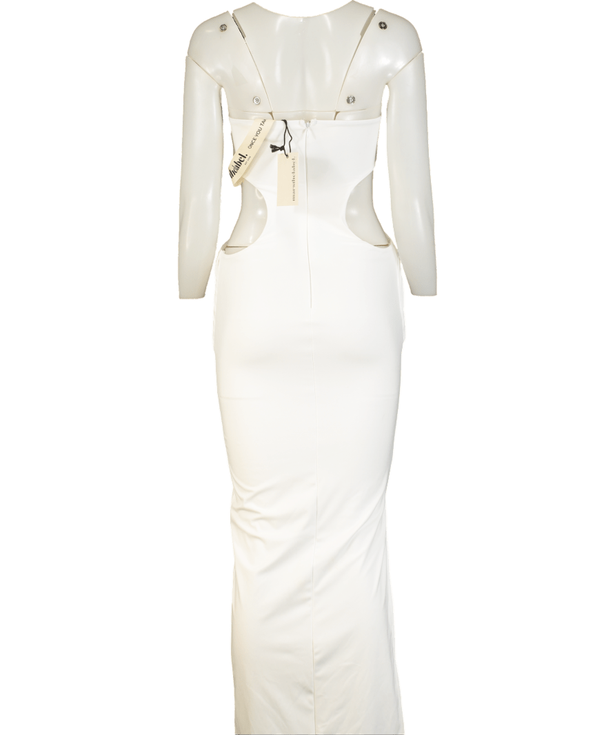 Mars the Label White The Sade Maxi Dress UK 8 - Reliked