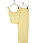 Mars the Label Yellow The Cinched Lace Corset Maxi Set UK 8 - Reliked