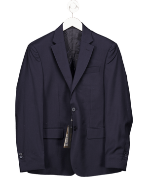 Massimo Dutti Navy Blue 100% Wool Suit Blazer UK 36" CHEST