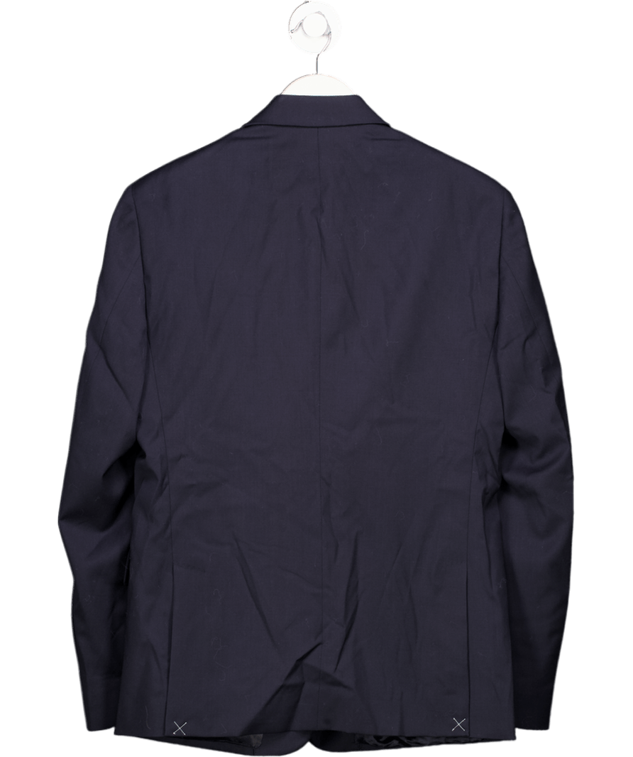 Massimo Dutti Navy Blue 100% Wool Suit Blazer UK 36" CHEST - Reliked