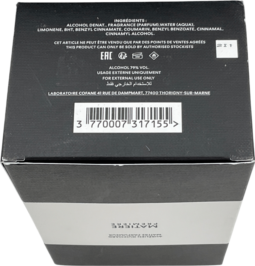 Matière Première Encens Suave Eau De Parfum Unisex 100ml - Reliked