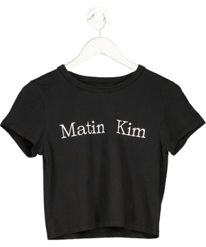Matin kim Black Logo Top UK M