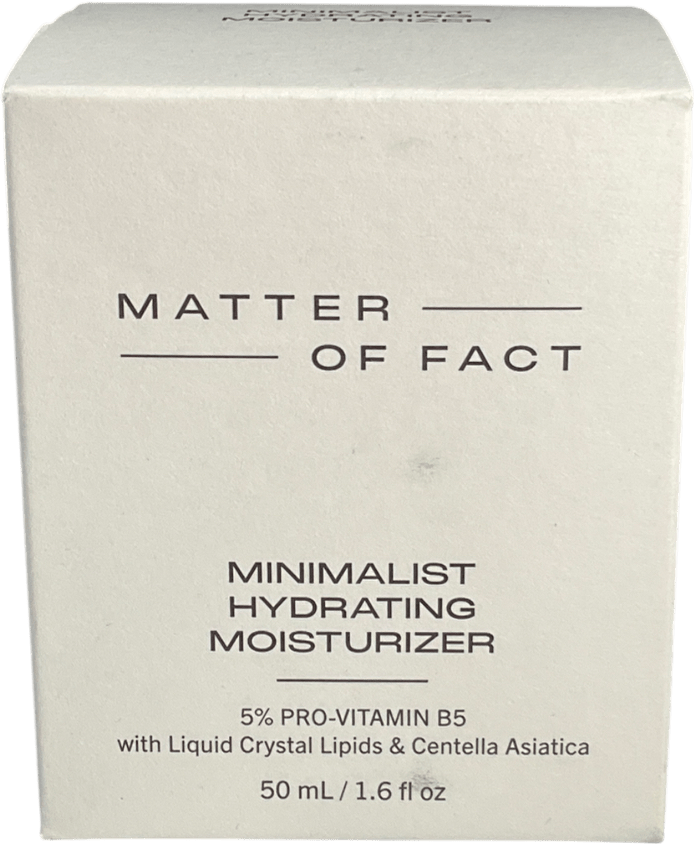 matter of fact Minimalist Hydrating Moisturizer 50ml - Reliked