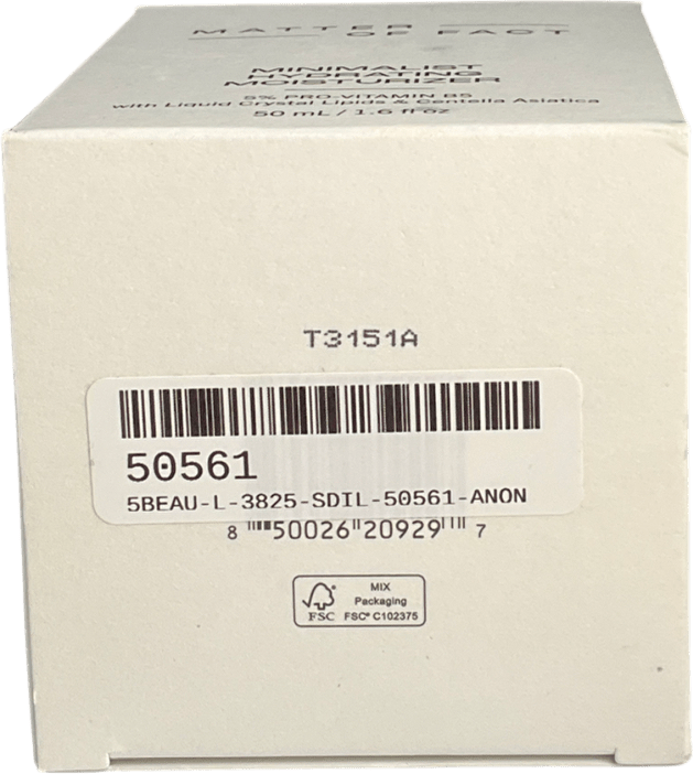 matter of fact Minimalist Hydrating Moisturizer 50ml - Reliked