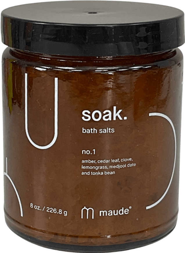 maude Soak No. 1 Nourishing Mineral Bath Salts 8oz - Reliked