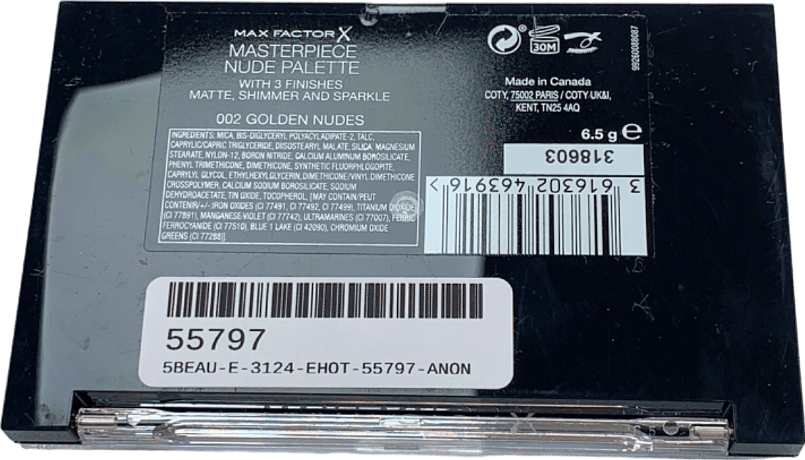 Max Factor Masterpiece Nude Palette 002 Golden Nudes 6.5g - Reliked