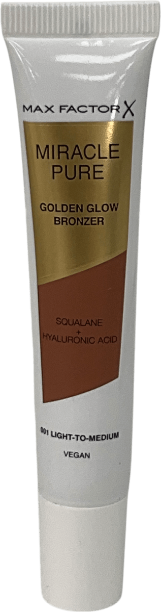 Max Factor Miracle Pure Golden Glow Bronzer 001 15ml - Reliked