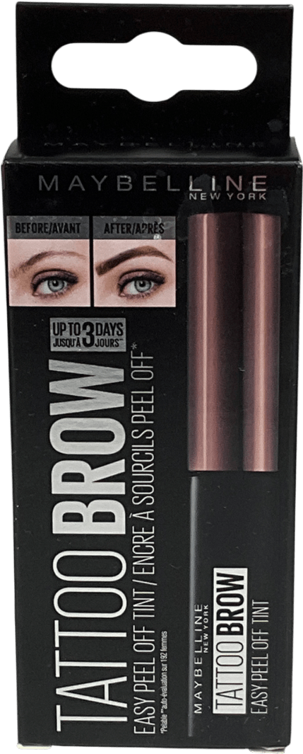 Maybelline Tattoo Gel Eyebrow Tint Peel Dark Brown One size - Reliked