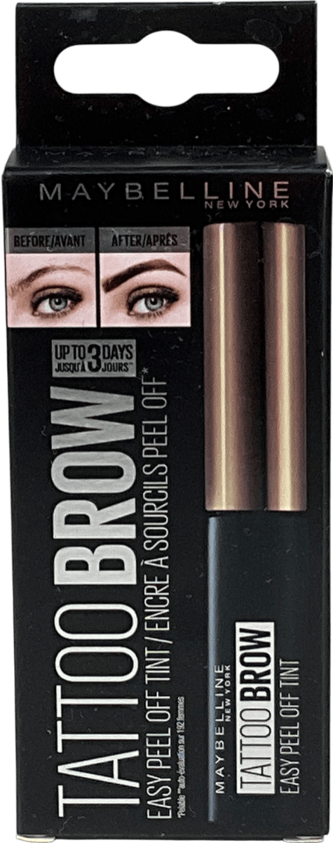 Maybelline Tattoo Gel Eyebrow Tint Peel Light Brown One size - Reliked