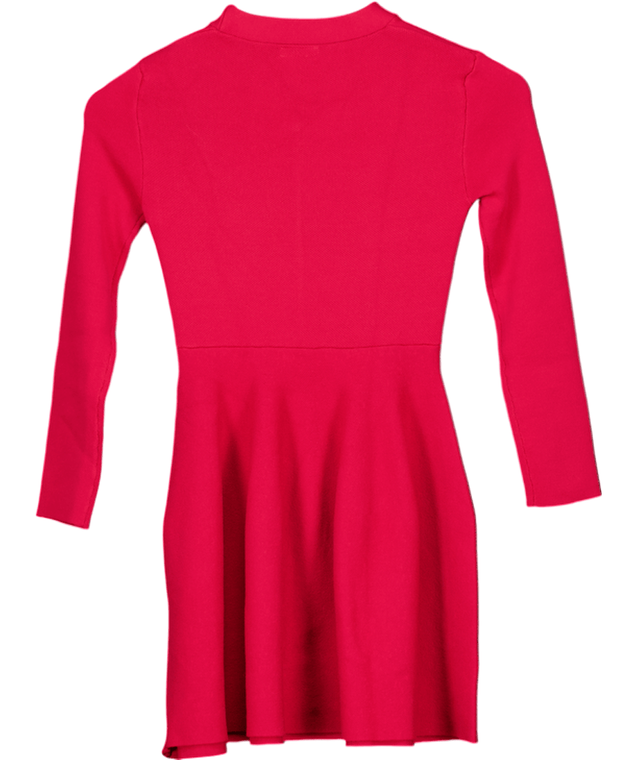 Mayoral Girls Fit & Flare Red Knitted Long Sleeve Dress 8 Years - Reliked