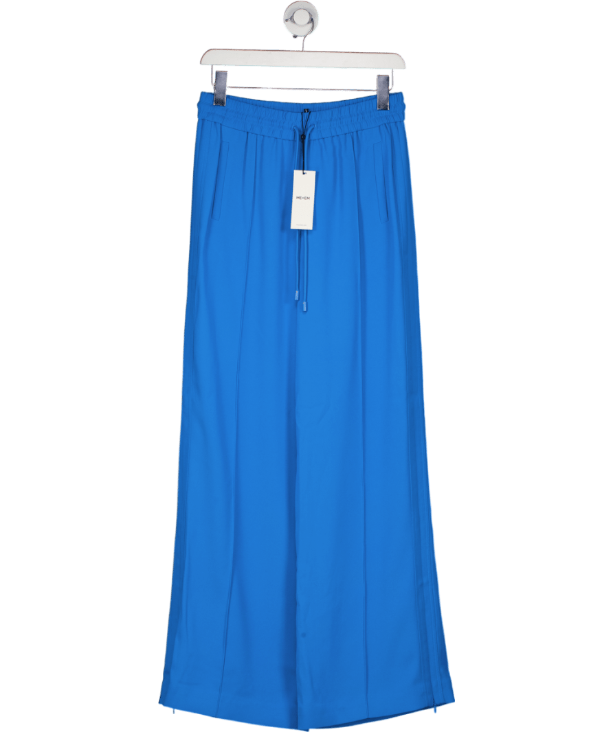 ME + EM Aqua Blue wide leg trousers UK 8 - Reliked