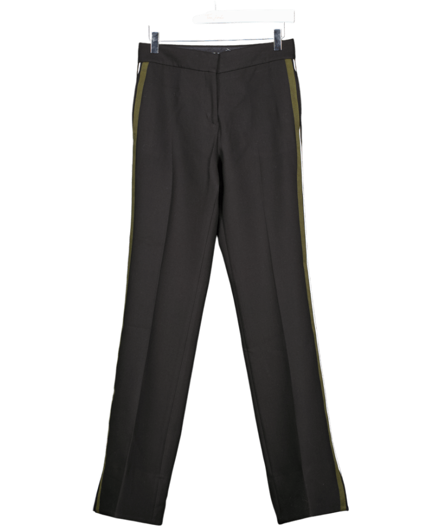 ME + EM Black Trousers With Green White Side Stripe UK 6 - Reliked