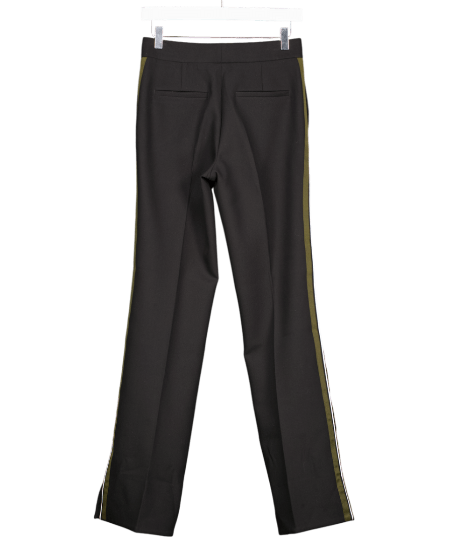 ME + EM Black Trousers With Green White Side Stripe UK 6 - Reliked
