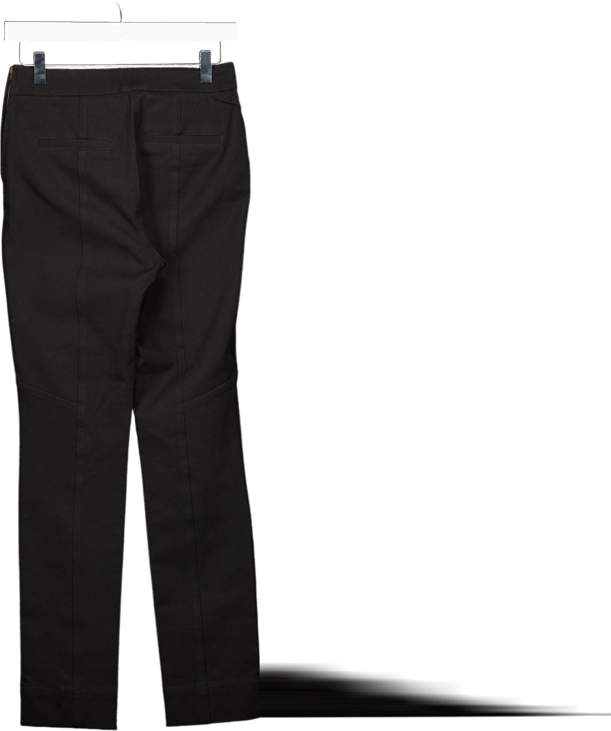 ME + EM Black Viscose/cotton Blend Biker Skinny Trousers W26 - Reliked