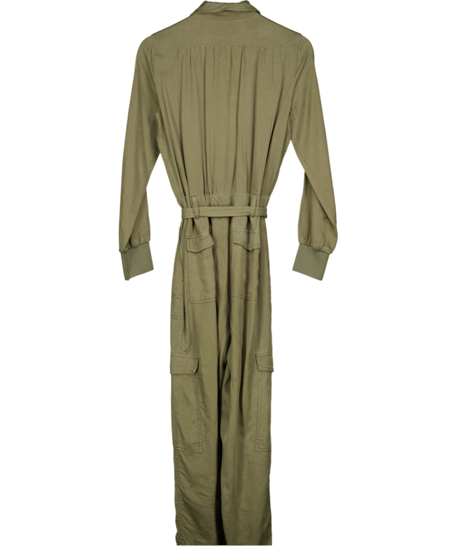 ME + EM Green Super Soft Utility Jumpsuit UK S - Reliked